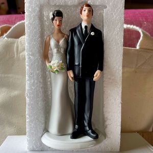 Wedding Cake Topper Porcelain Figurine - Never Used